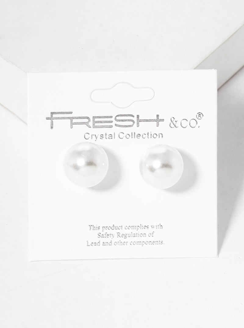 10mm Pearl Post Stud Earrings