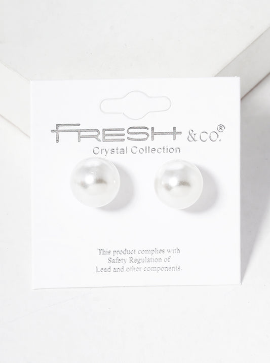 10mm Pearl Post Stud Earrings