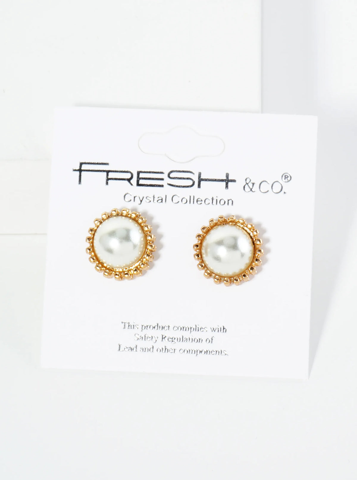 13mm Round Pearl Button Stud Earrings