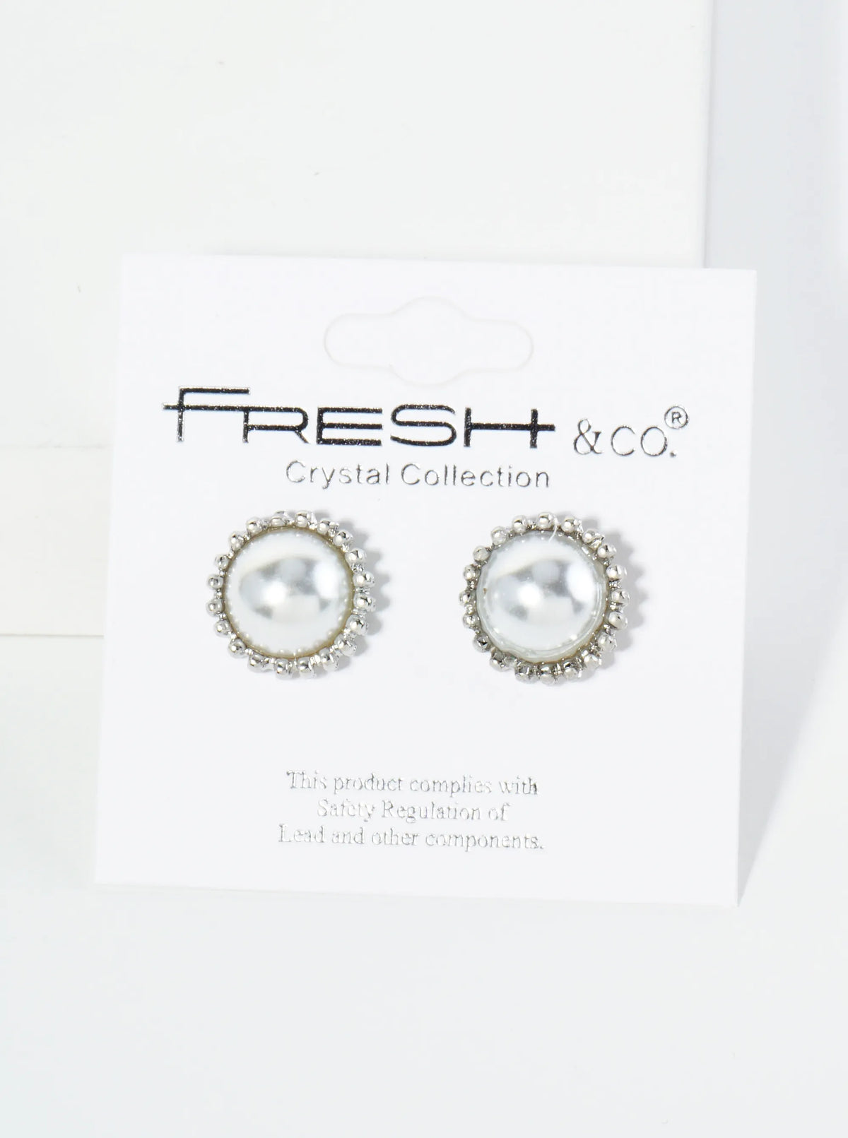 13mm Round Pearl Button Stud Earrings