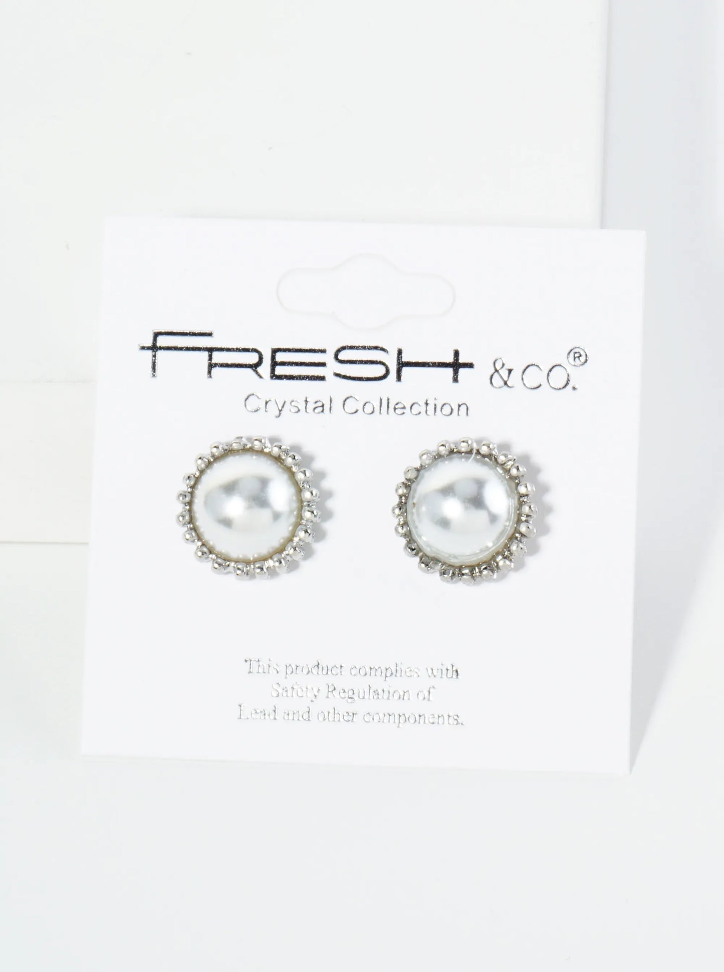 13mm Round Pearl Button Stud Earrings