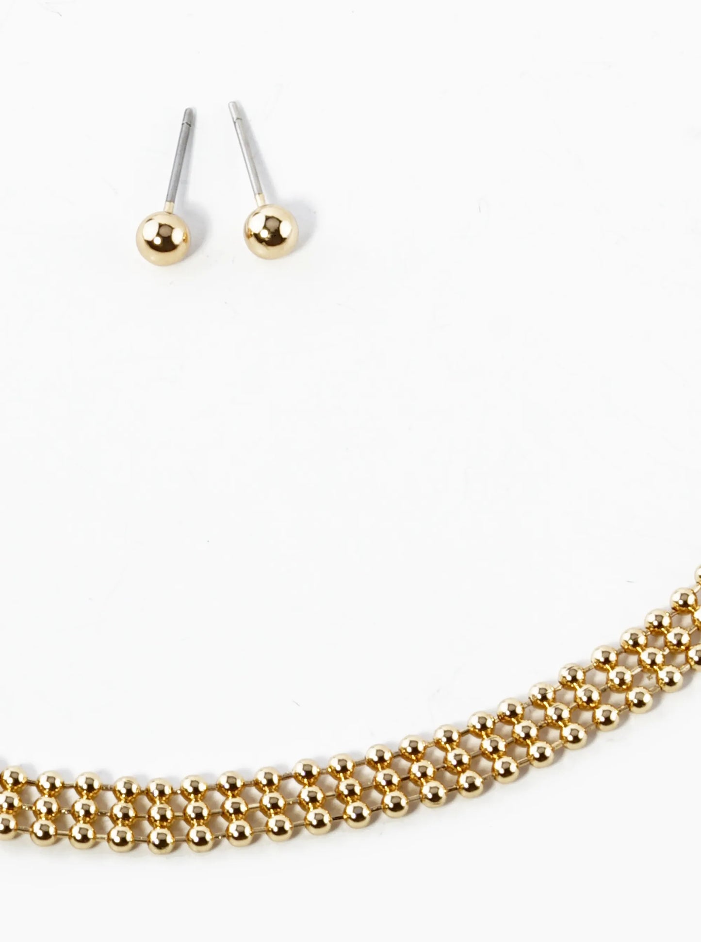 14 Inch Ball Chain Choker Necklace