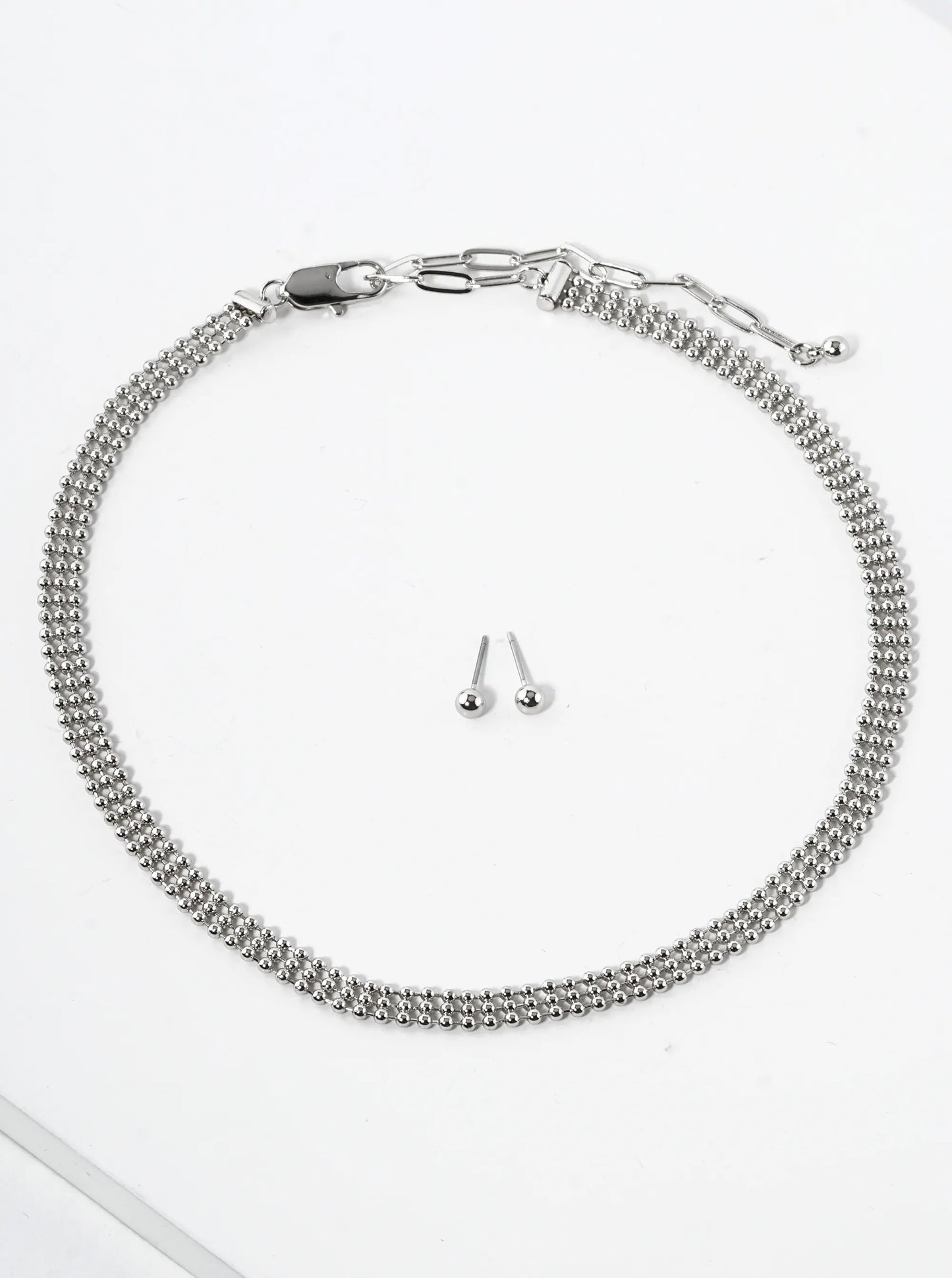 14 Inch Ball Chain Choker Necklace