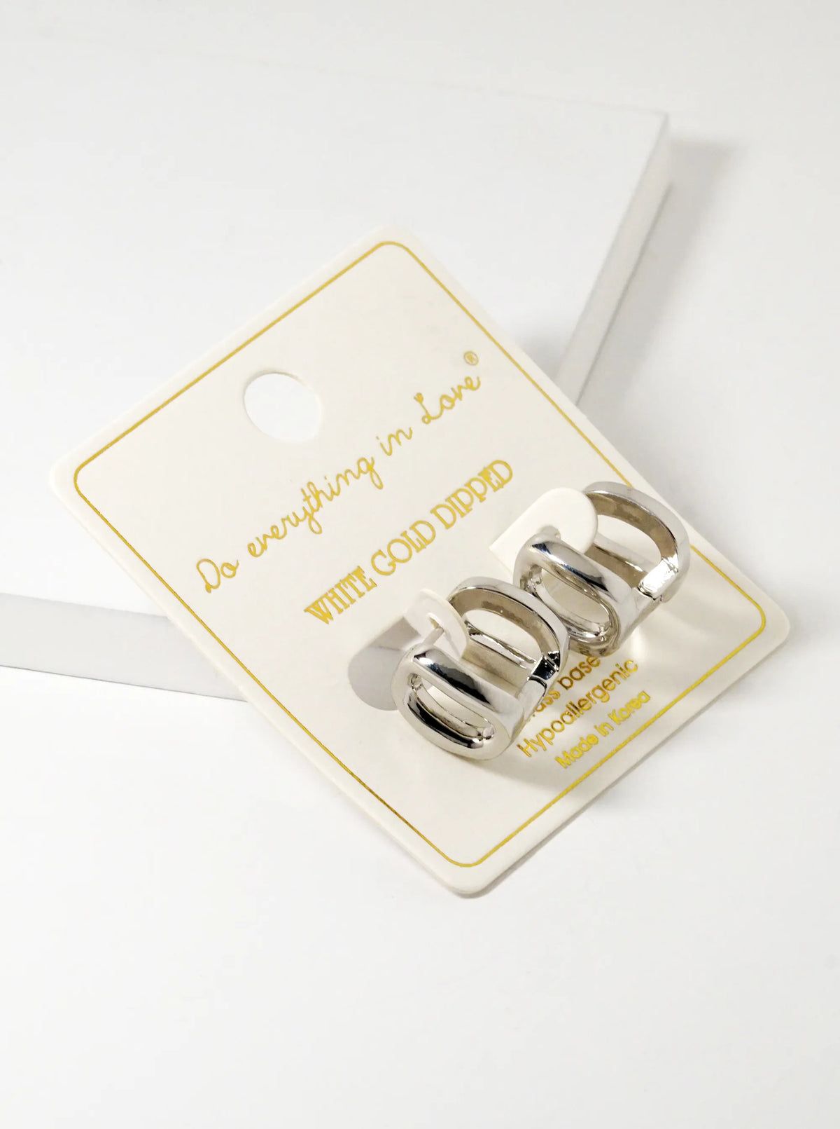 14K Gold Dipped 13mm Minimalist Huggie Hoop Earrings