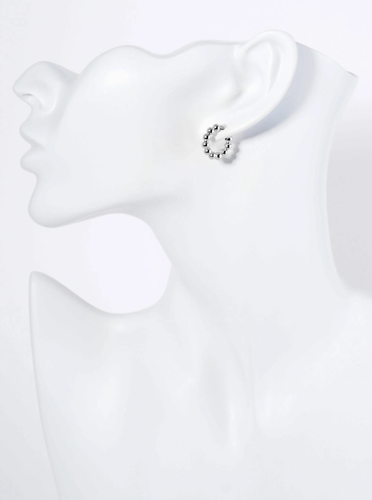 14K Gold Dipped 15mm Brass Ball Hoop Earrings