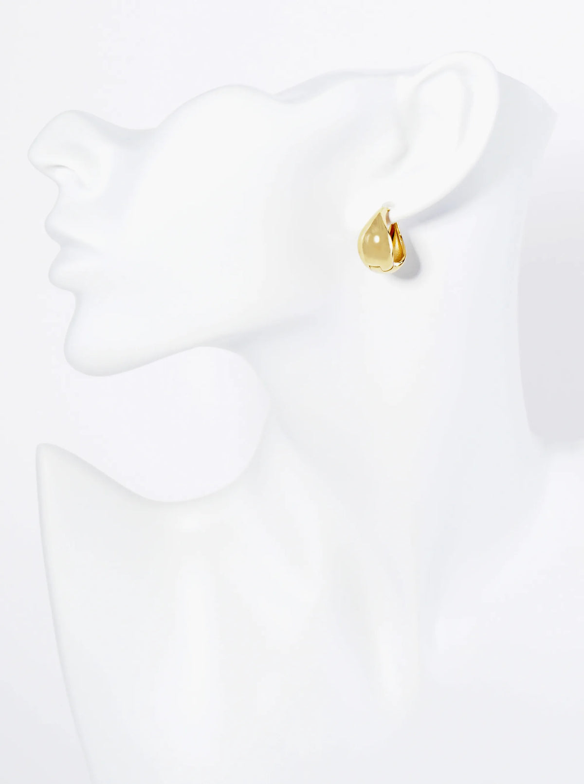 14K Gold Dipped 17mm Bold Huggie Hoop Earrings