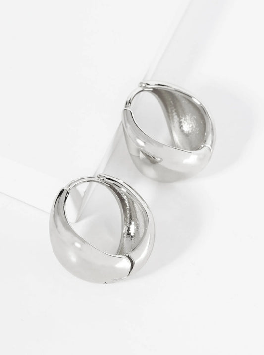 14K Gold Dipped 17mm Bold Huggie Hoop Earrings