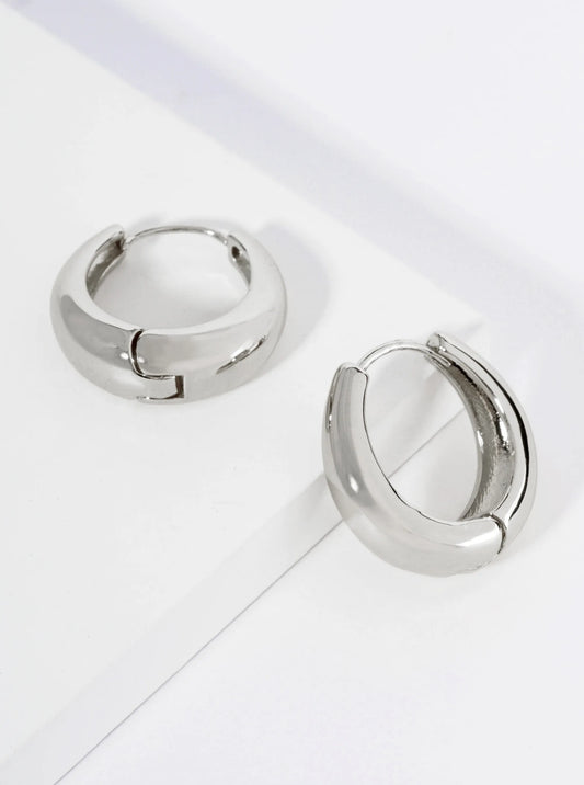 14K Gold Dipped 20mm Brass Hoop Earrings