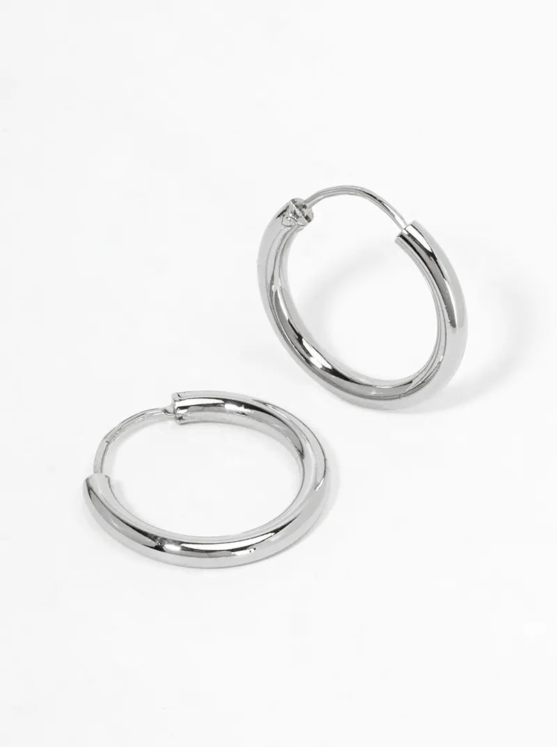 14K-Gold-Dipped 20mm Endless Hoop Earrings