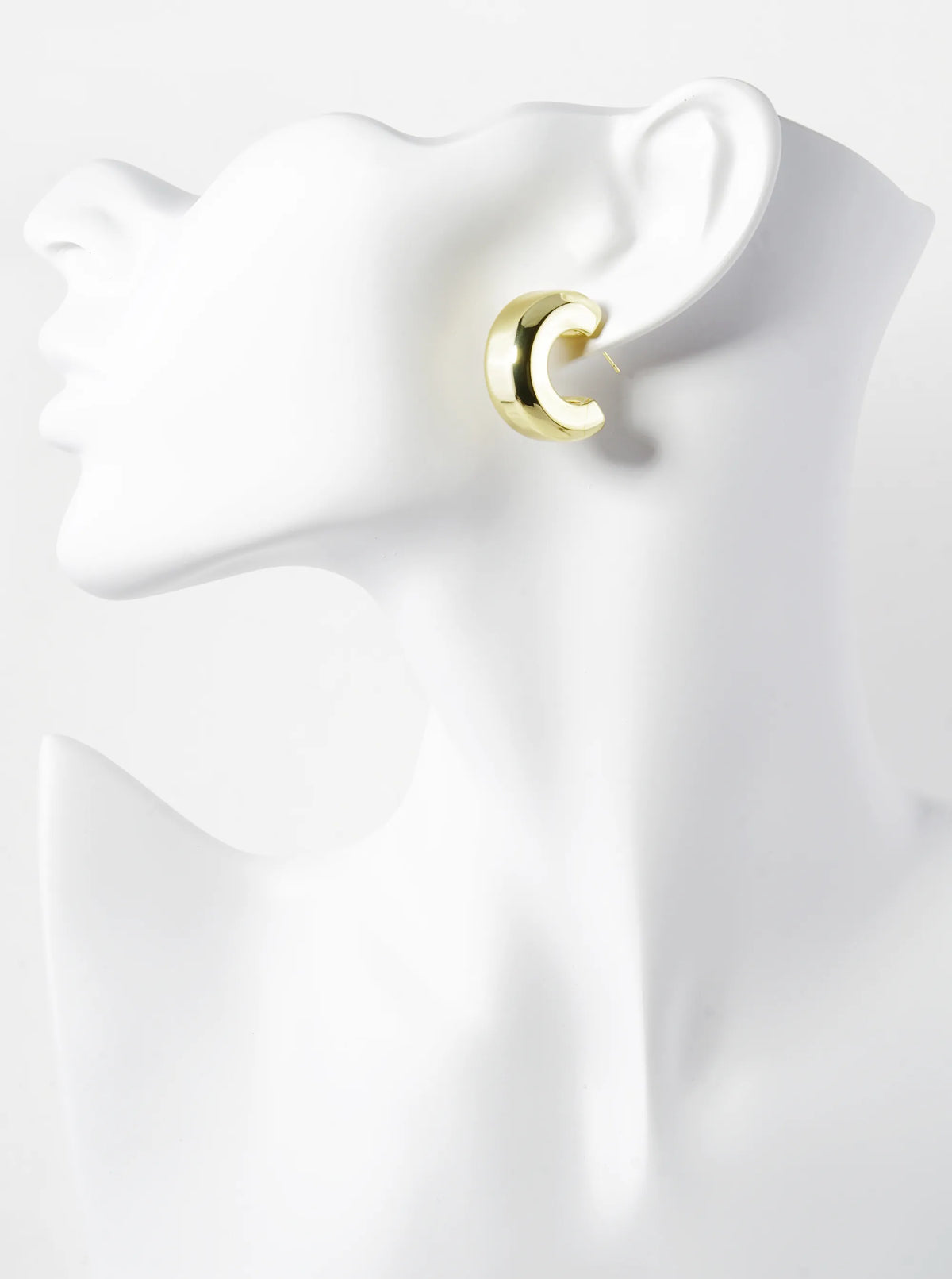 14K Gold Dipped 25mm Bold Open Hoop Earrings