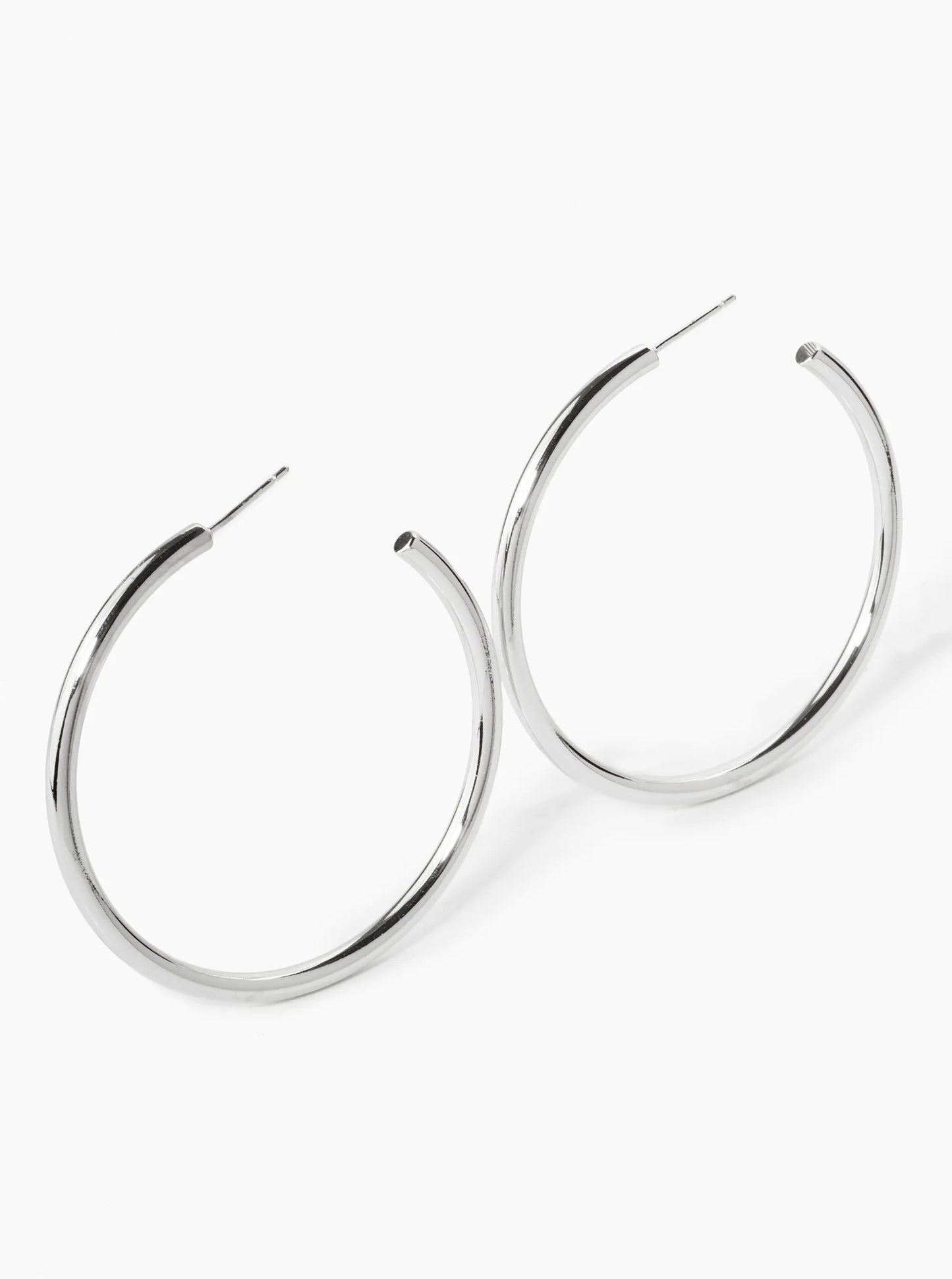 14K Gold Dipped 50mm Brass Open Hoop Earrings