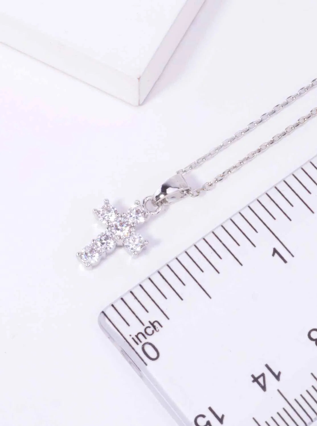 14K-Gold-Dipped Faith Inspired CZ Cross Pendant