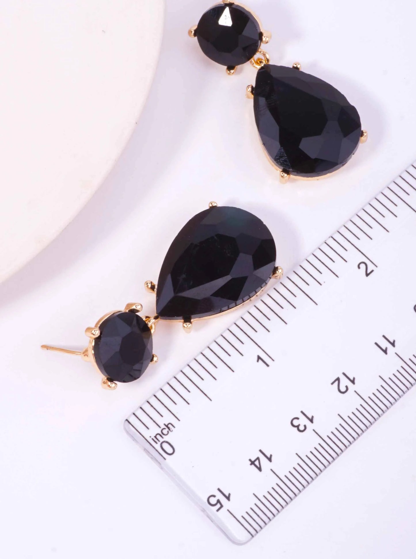 14K Gold-Dipped Pastel Crystal Drop Earrings