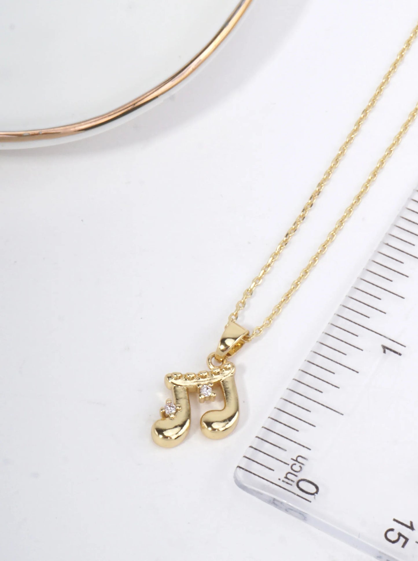 14K-Gold-Dipped Polished Musical Note Pendant Necklace
