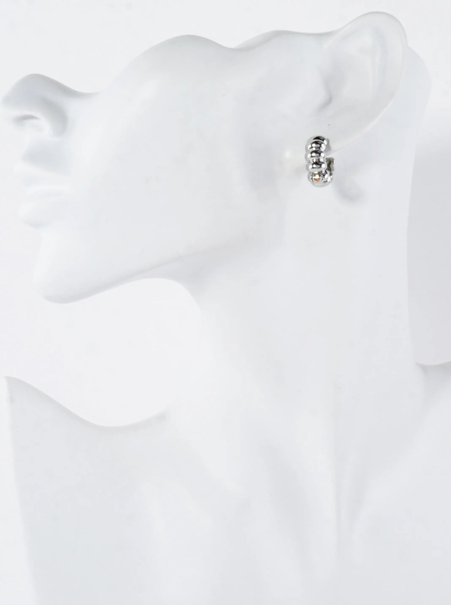 14K Gold Dipped Ribbed Hoop Earrings