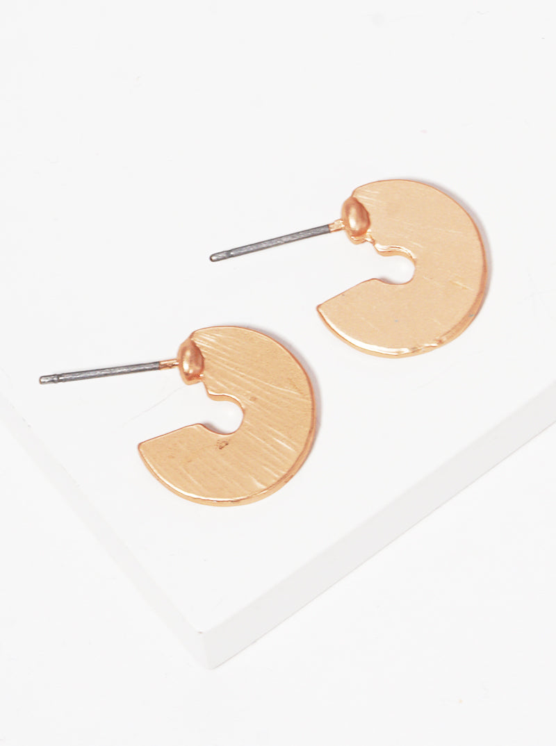 50MM GEOMETRIC SQUARE POLISHED METAL HOOP EARRINGS