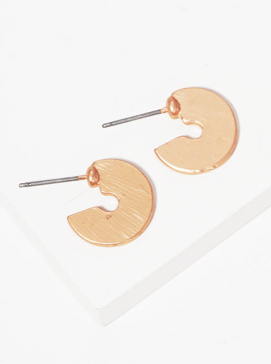 50MM GEOMETRIC SQUARE POLISHED METAL HOOP EARRINGS