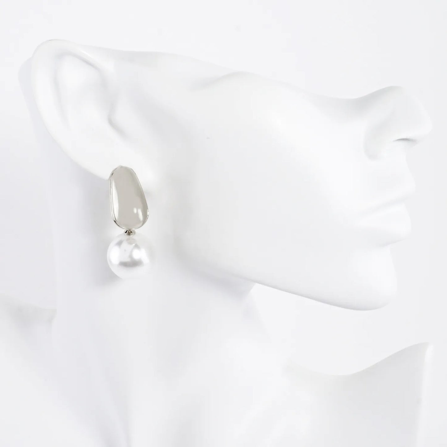 15mm Pearl Drop 14K-Gold-Dipped Brass Earrings