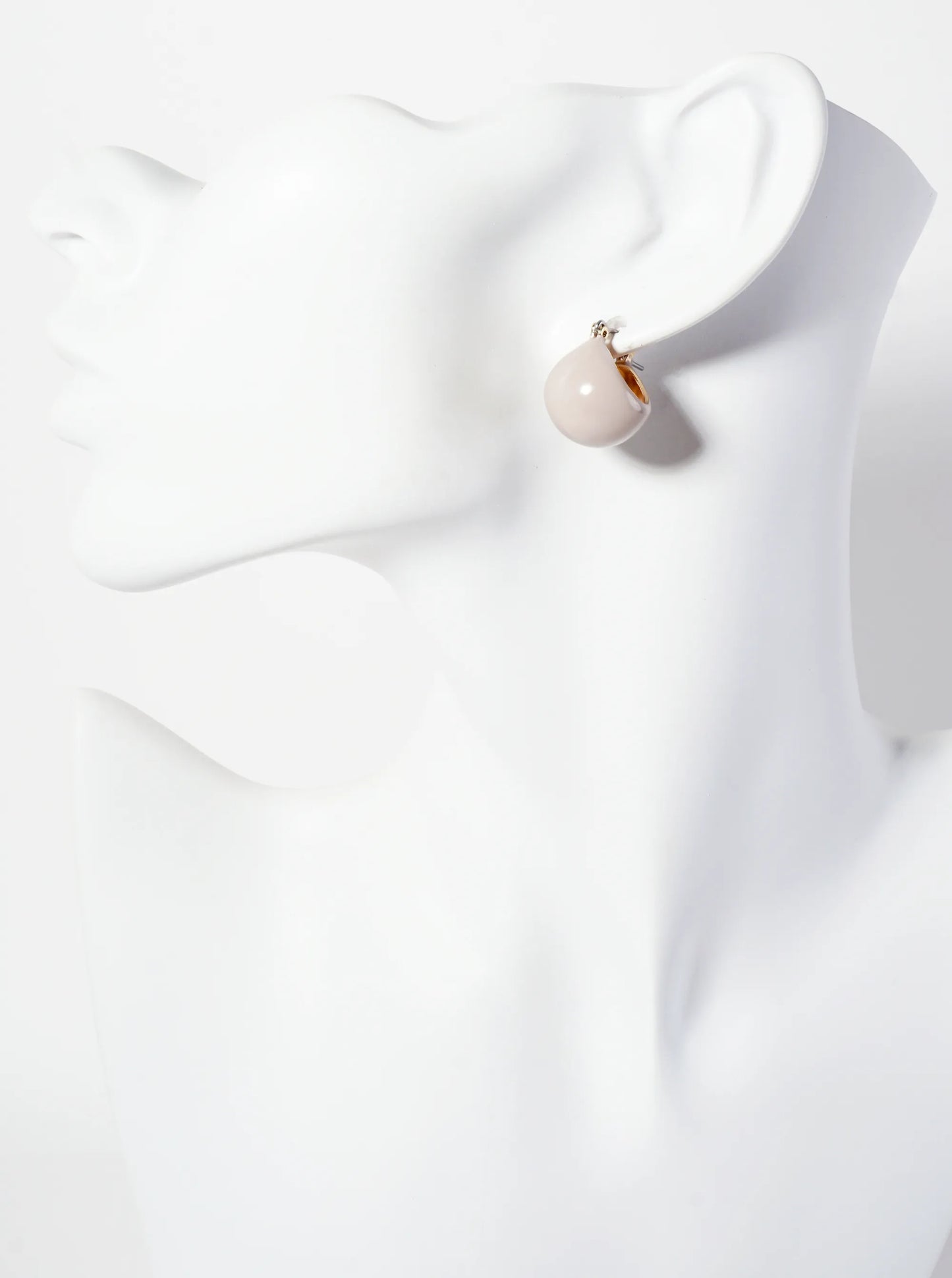 15mm Sphere Enamel Huggie Hoop Earrings