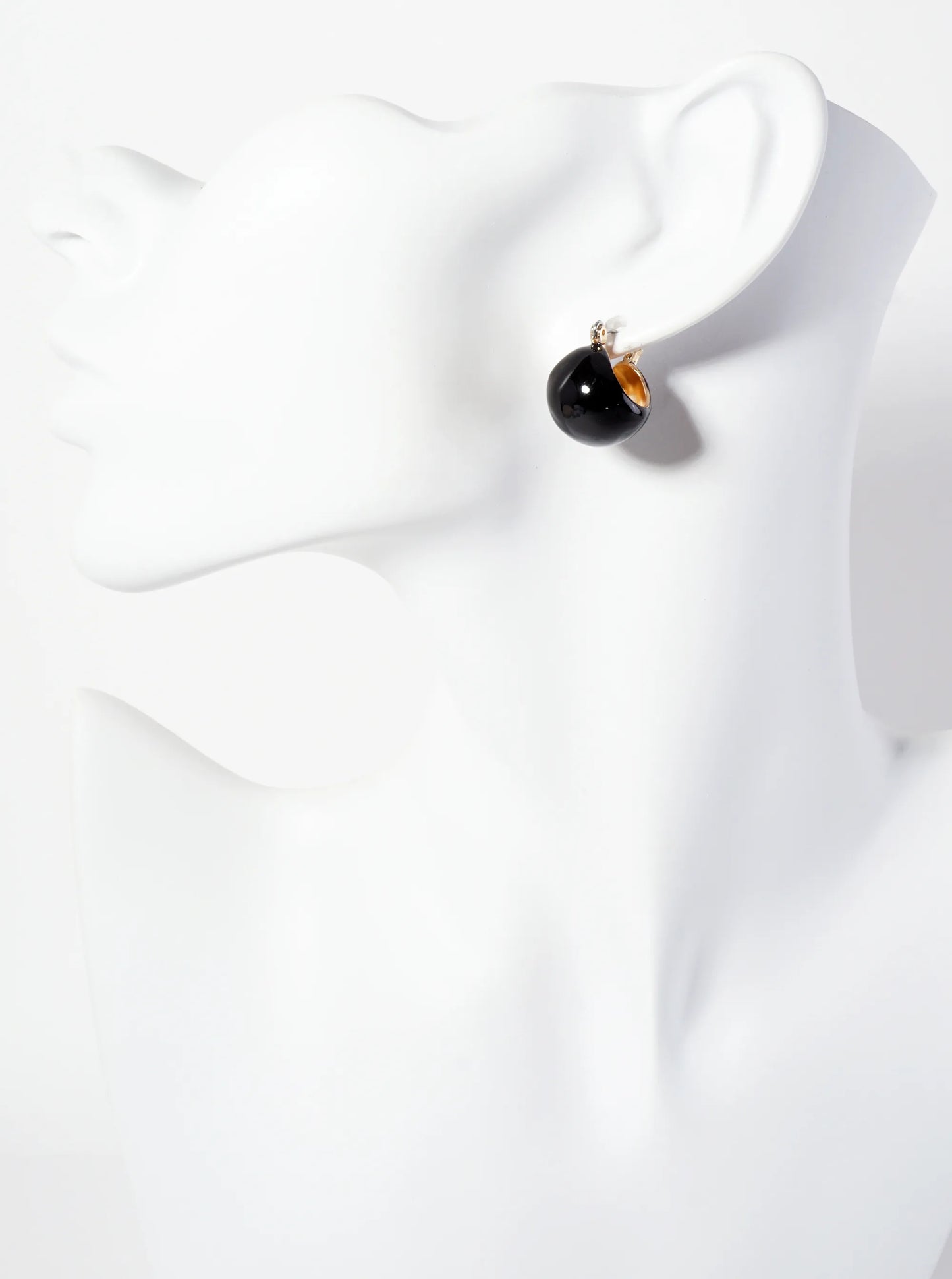 15mm Sphere Enamel Huggie Hoop Earrings