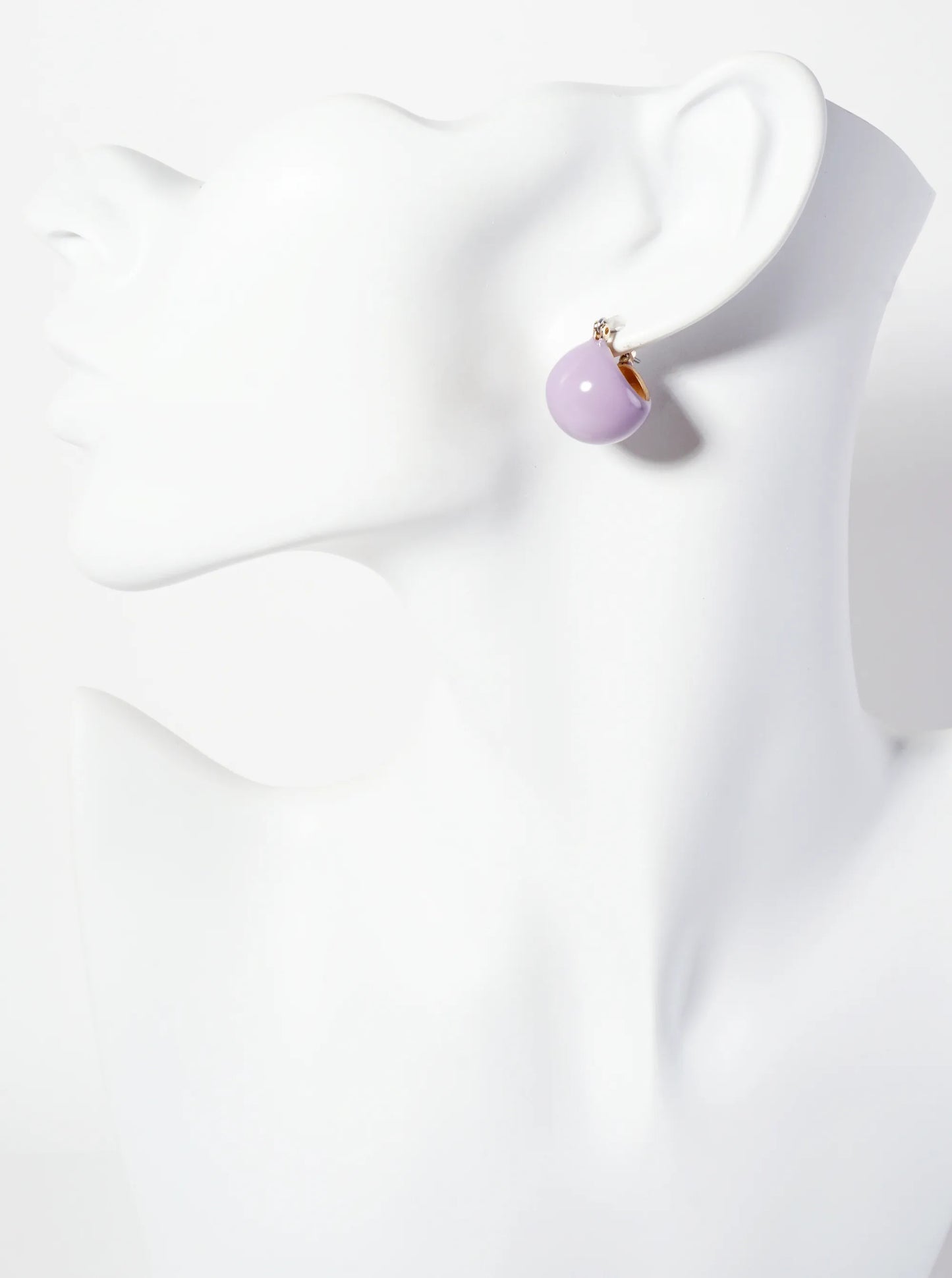 15mm Sphere Enamel Huggie Hoop Earrings