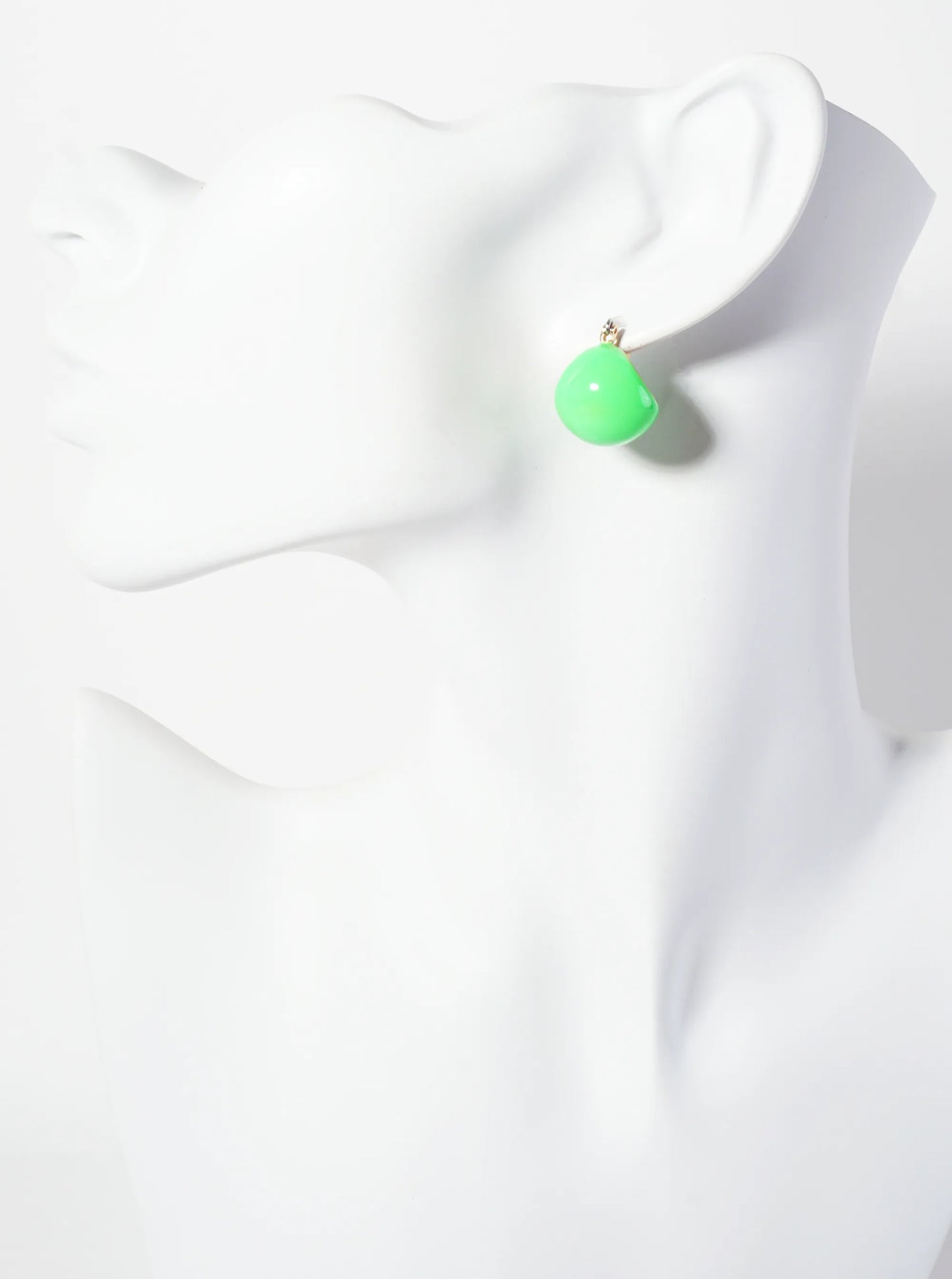 15mm Sphere Enamel Huggie Hoop Earrings