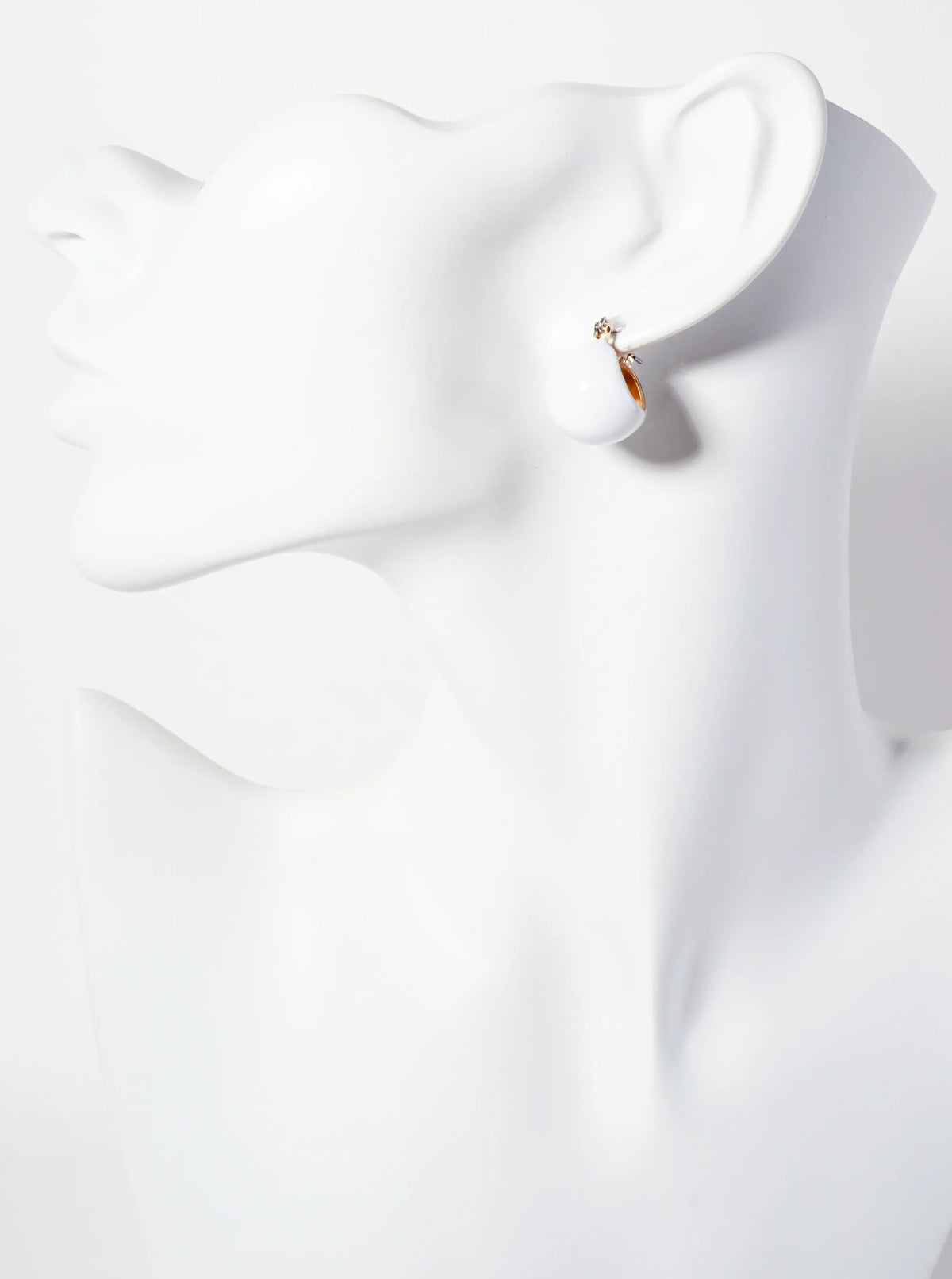 15mm Sphere Enamel Huggie Hoop Earrings