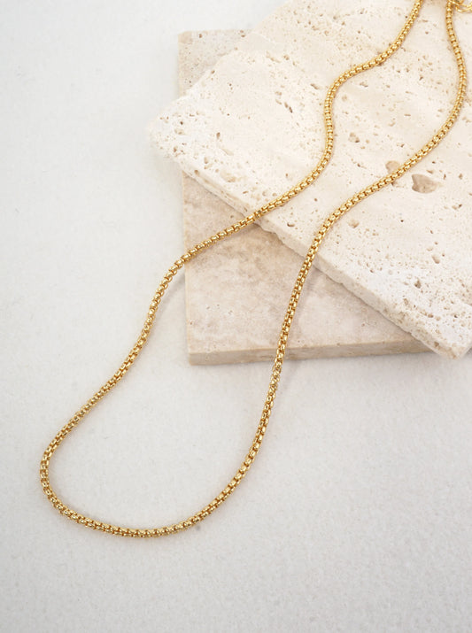 16 Inch Delicate Box Chain Necklace