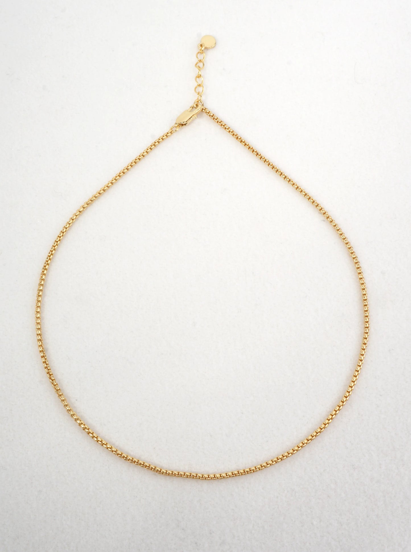 16 Inch Delicate Box Chain Necklace