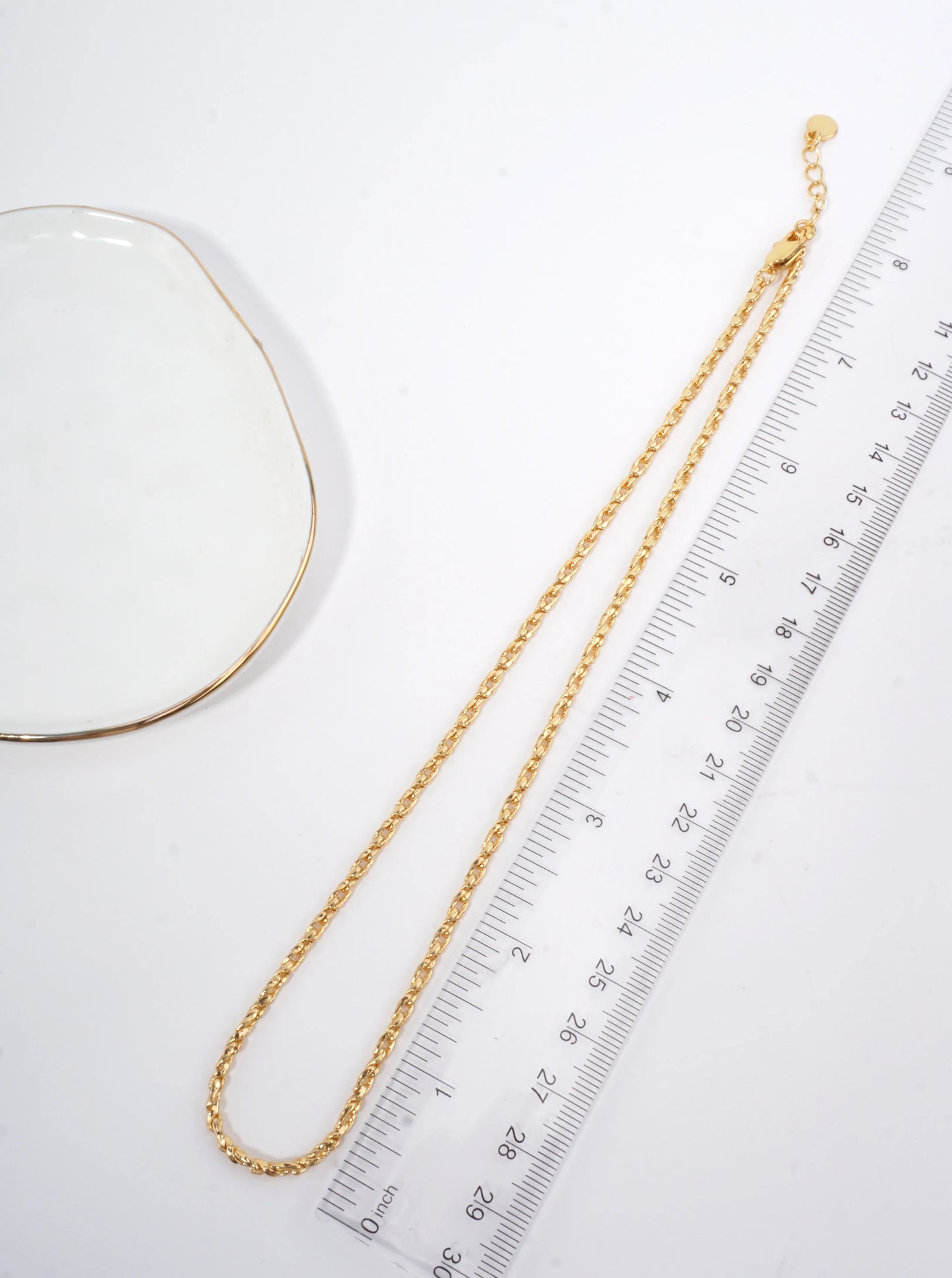 16 Inch Delicate Rope Chain Necklace