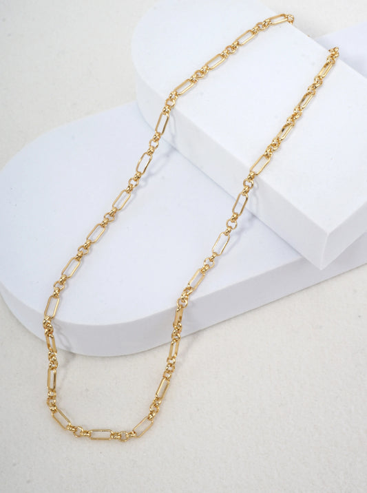 16 Inch Elegant Open Link Chain Necklace