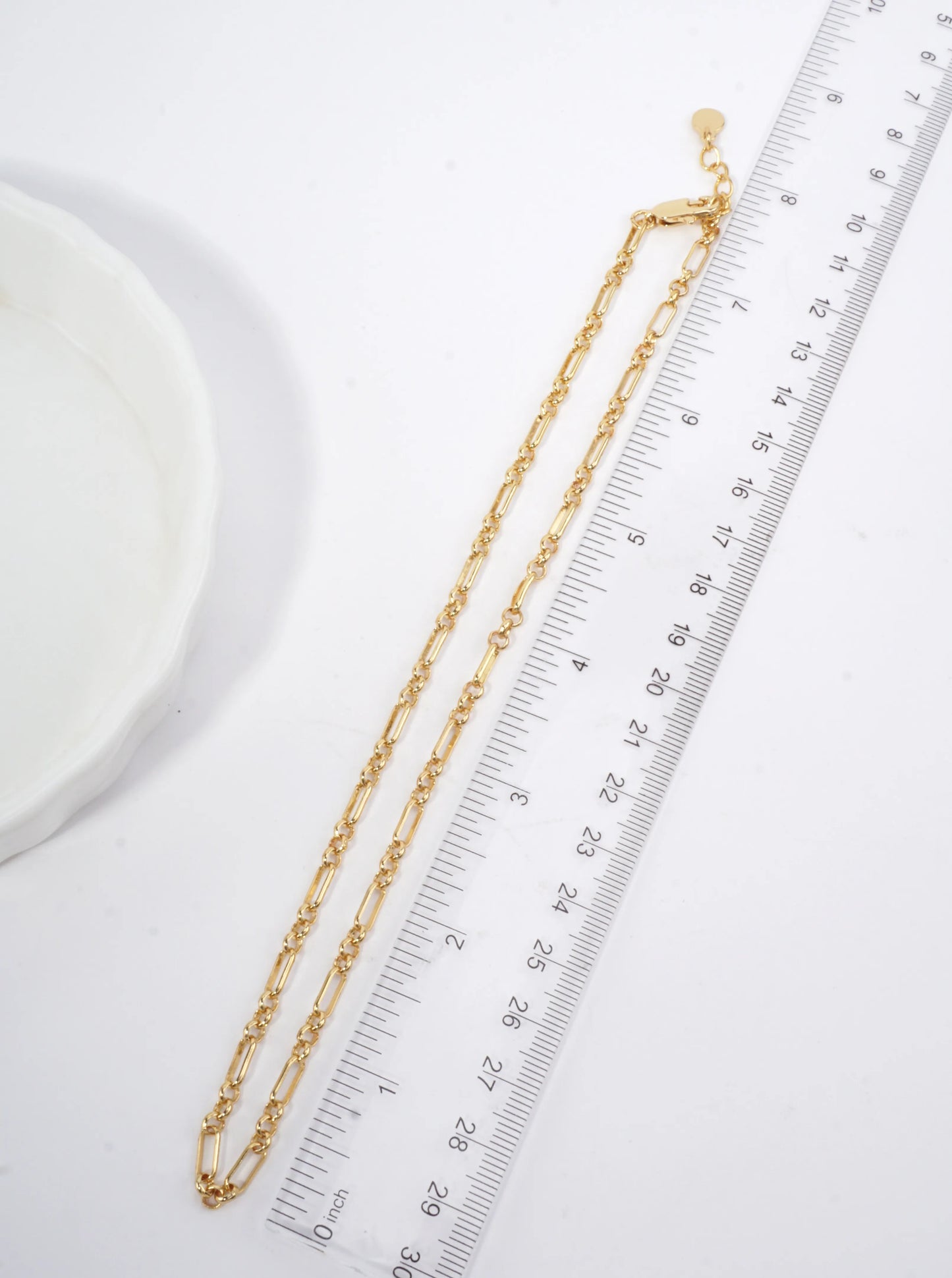 16 Inch Elegant Open Link Chain Necklace
