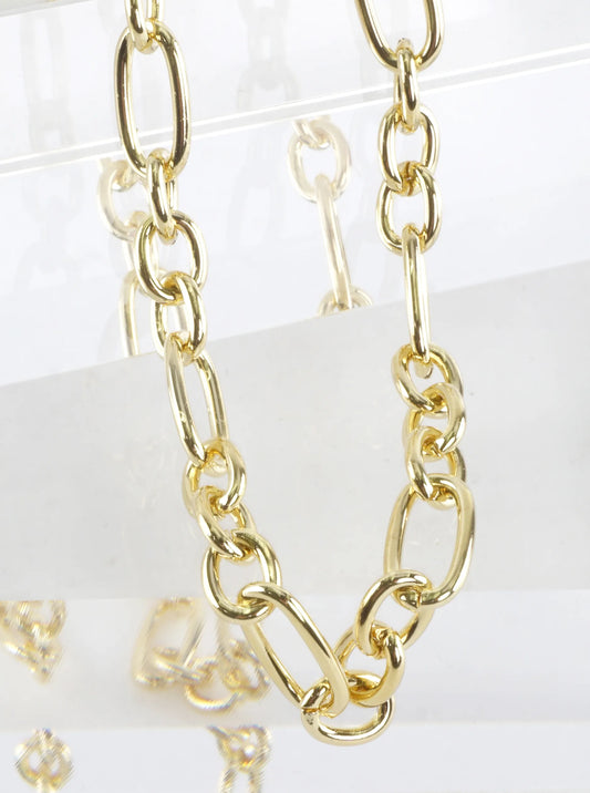 16 Inch Oval Links Stainless Steel Chain Necklace