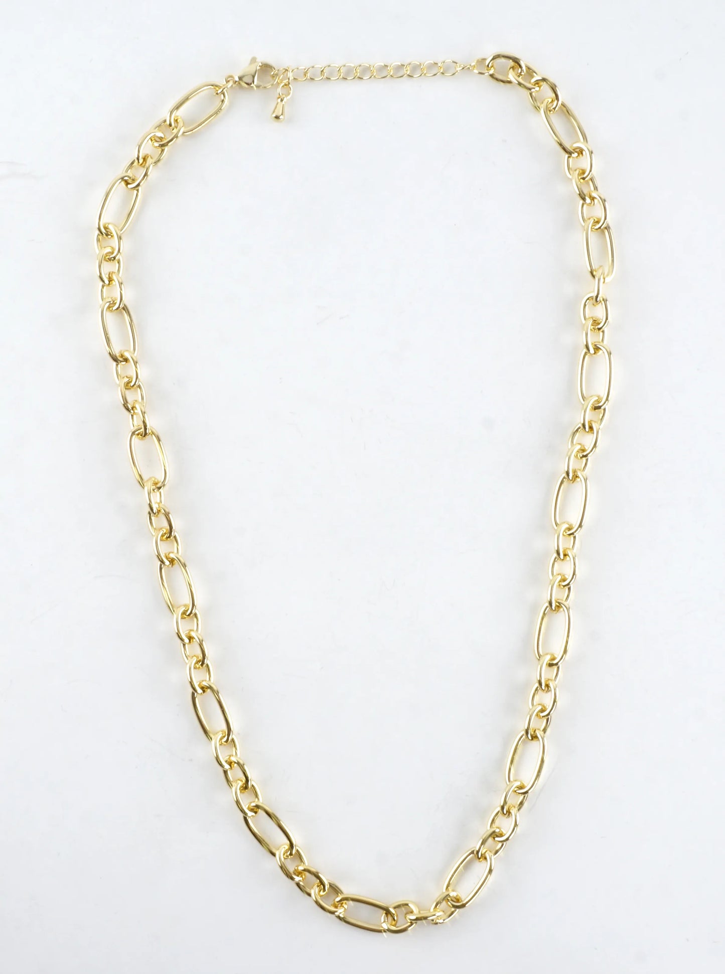 16 Inch Oval Links Stainless Steel Chain Necklace