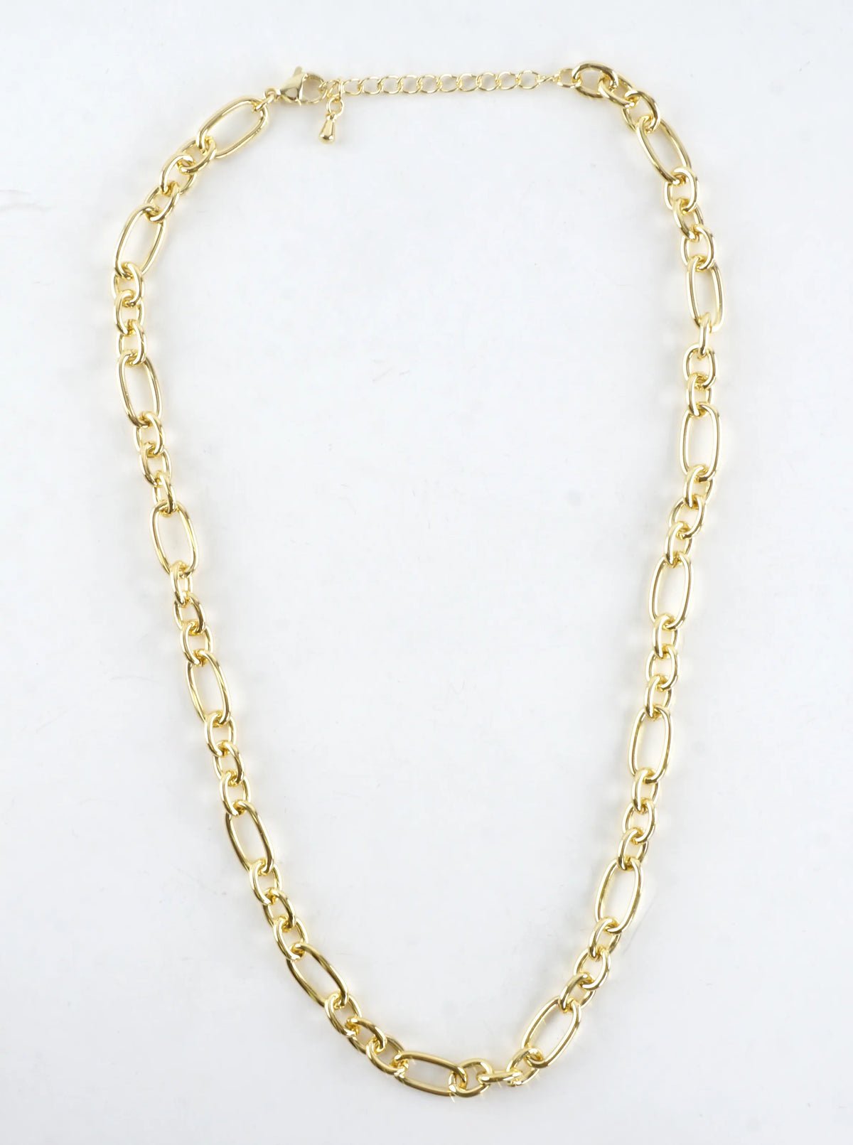 16 Inch Oval Links Stainless Steel Chain Necklace