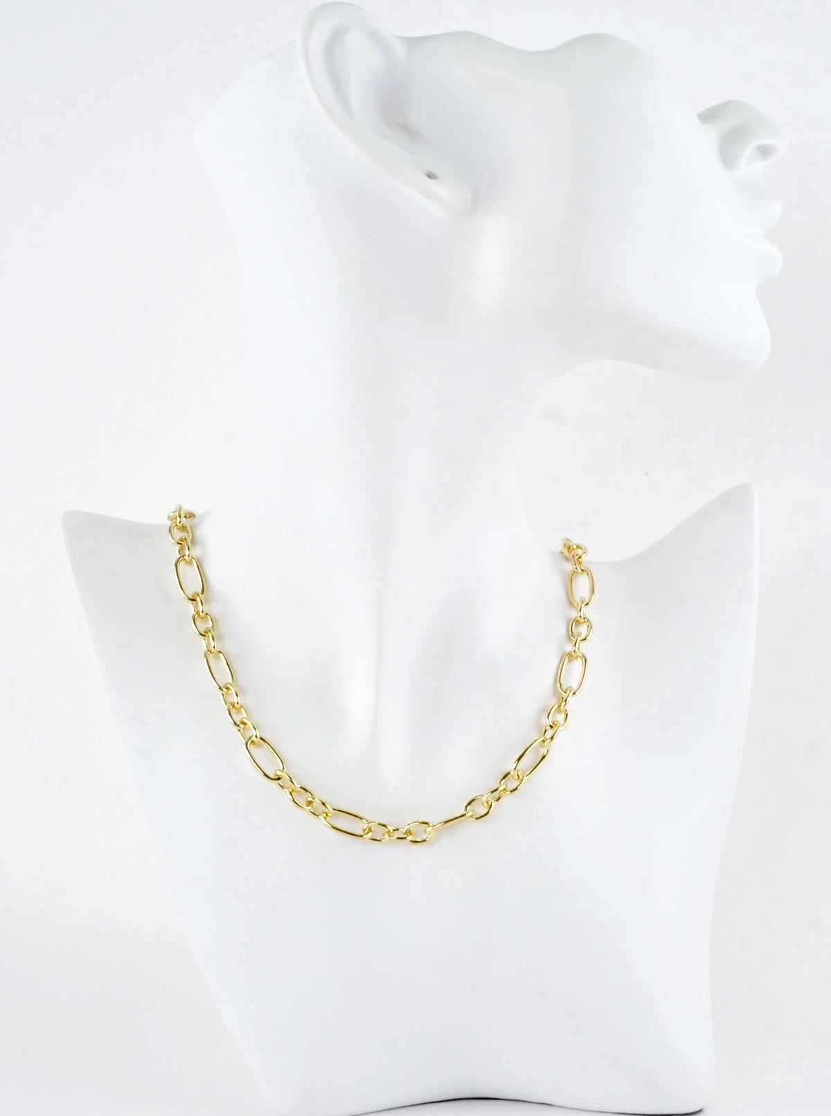 16 Inch Oval Links Stainless Steel Chain Necklace