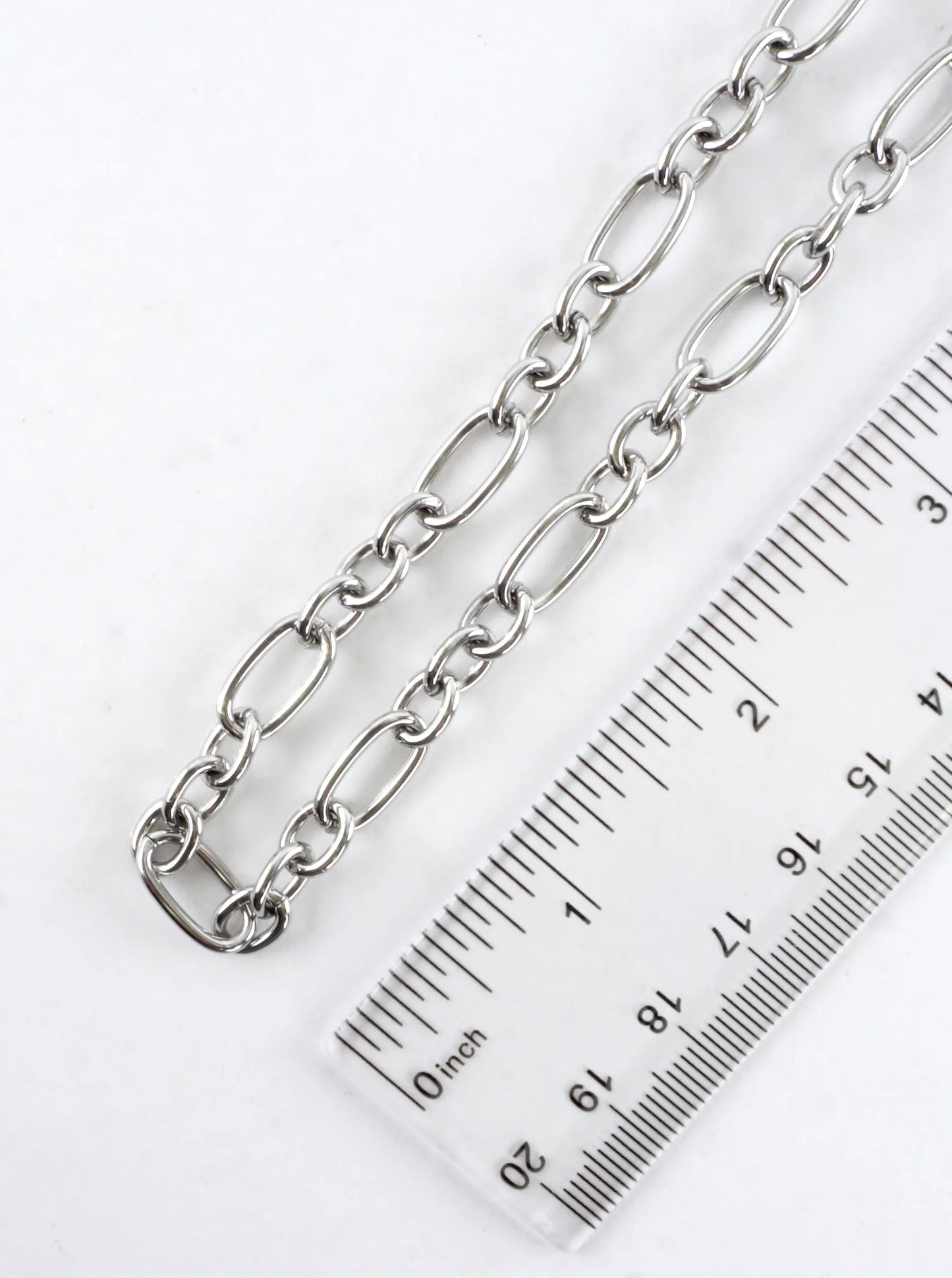 16 Inch Oval Links Stainless Steel Chain Necklace