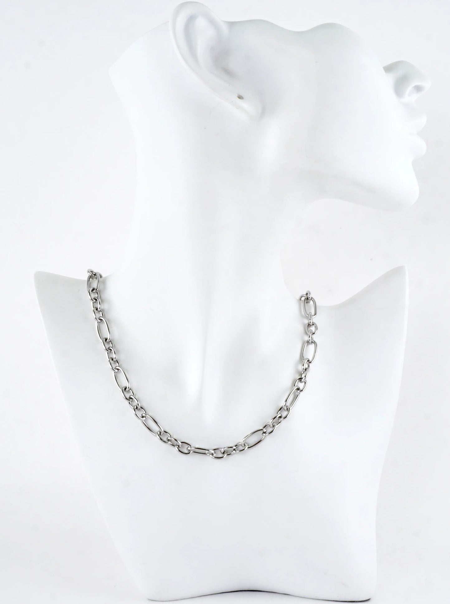 16 Inch Oval Links Stainless Steel Chain Necklace