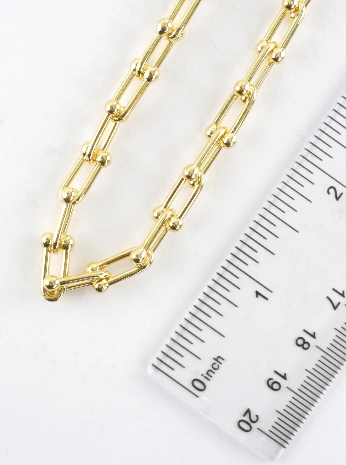 16 Inch Stainless Steel Horseshoe Chain Necklace