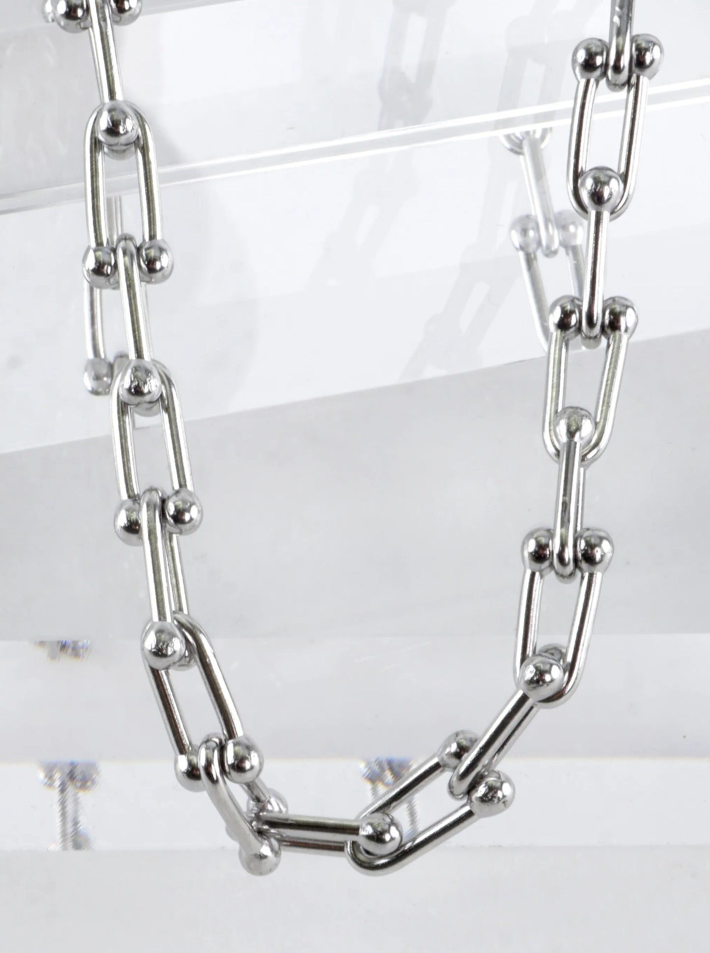 16 Inch Stainless Steel Horseshoe Chain Necklace