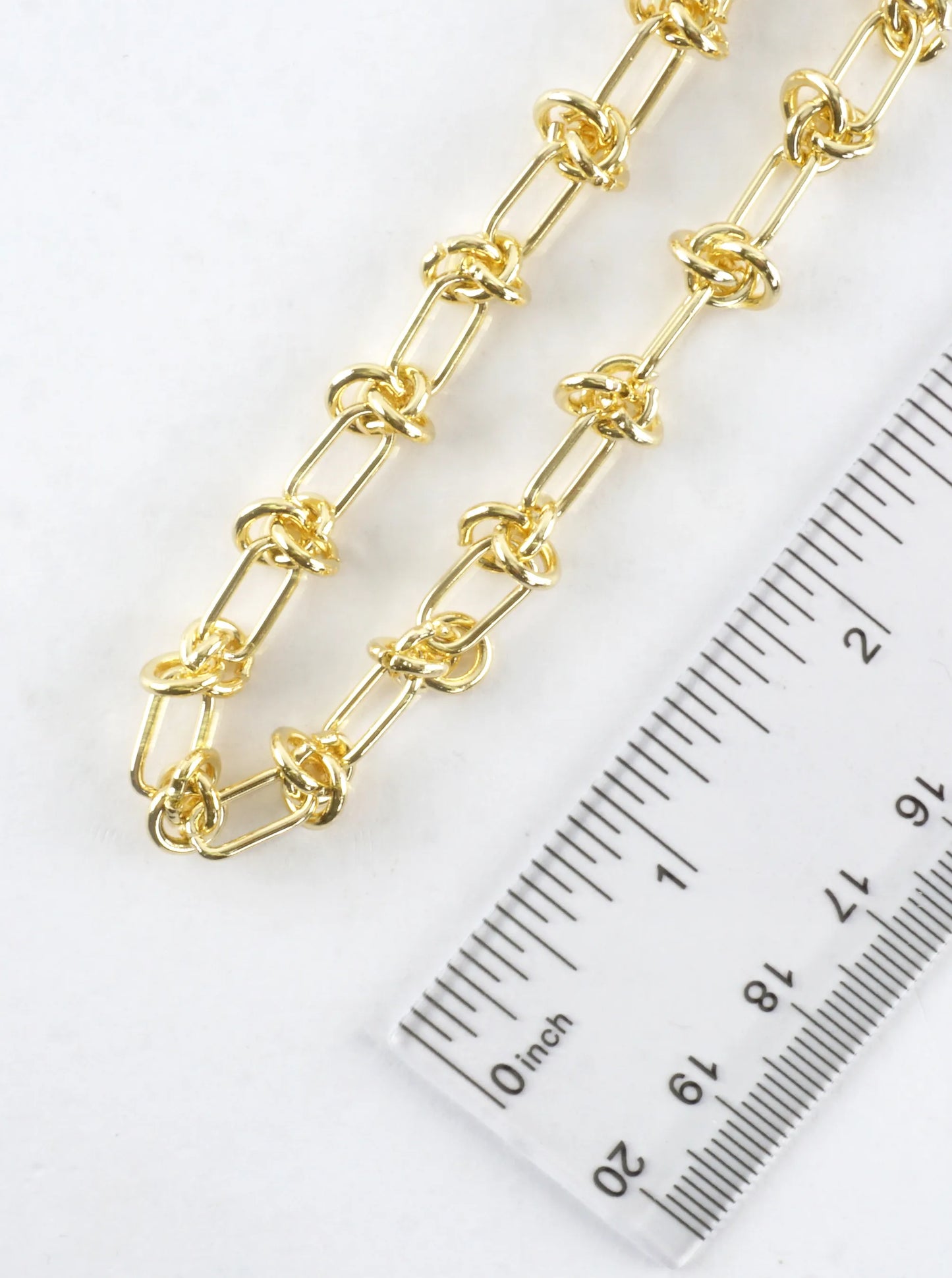 16 Inch Stainless Steel Love Knots Chain Necklace