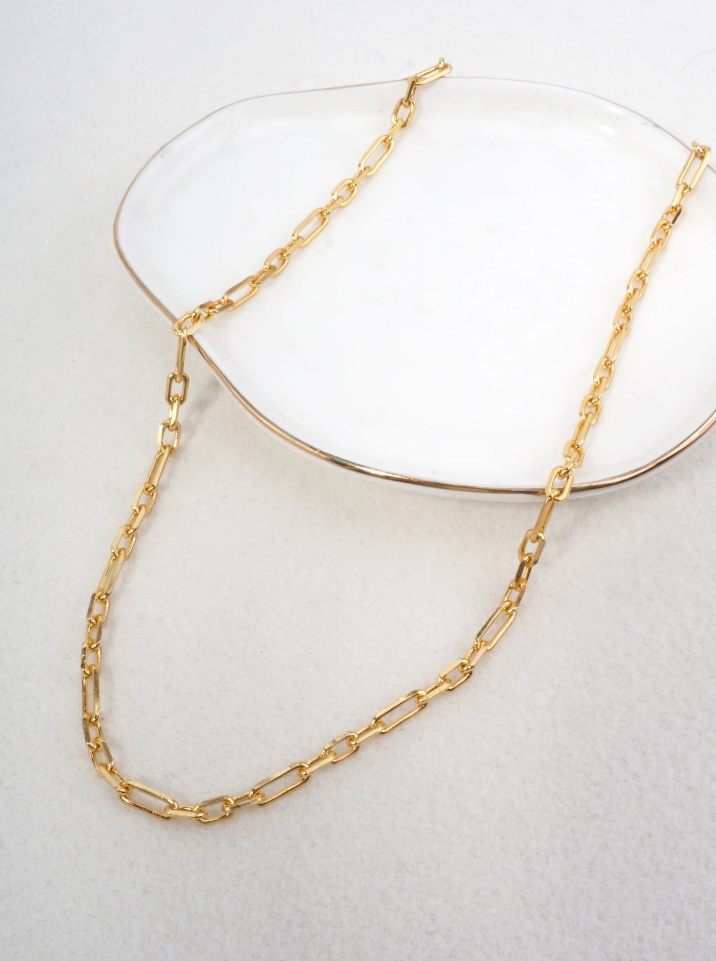 16 Inch Minimalist Paperclip Link Necklace