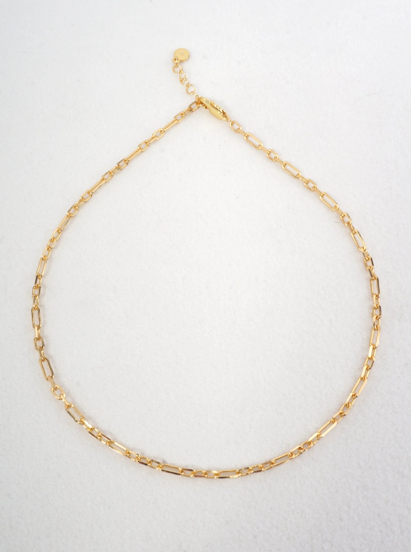 16 Inch Minimalist Paperclip Link Necklace