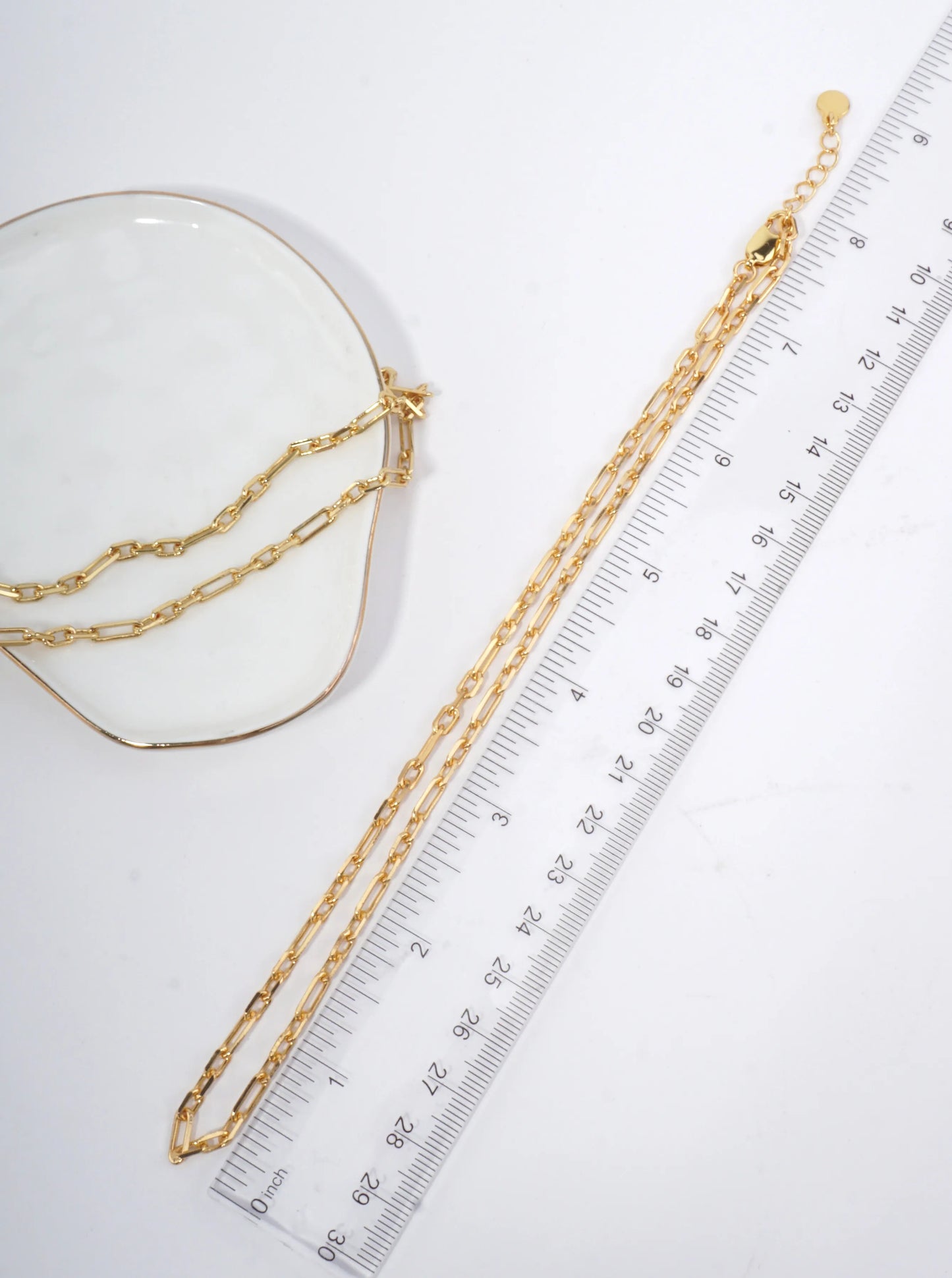 16 Inch Minimalist Paperclip Link Necklace