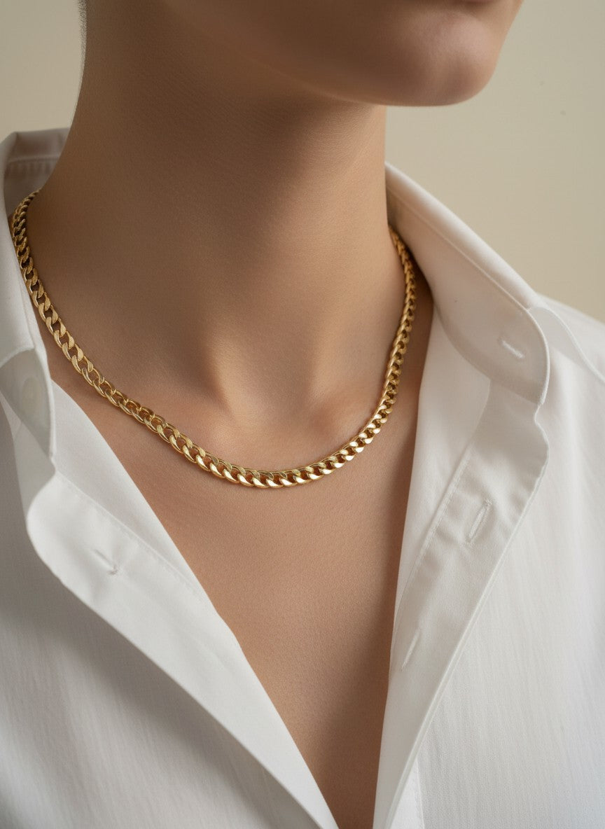 18 Inch Classic Curb Link Necklace