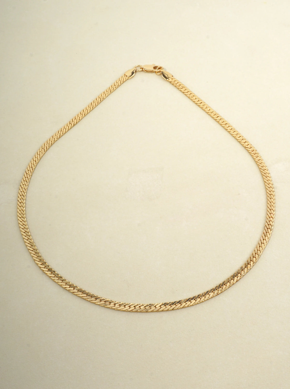 18 Inch Classic Herringbone Chain Necklace