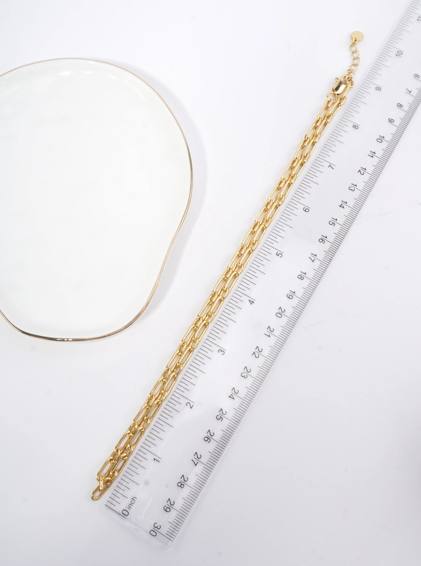 18 Inch Elongated Link Chain Necklace