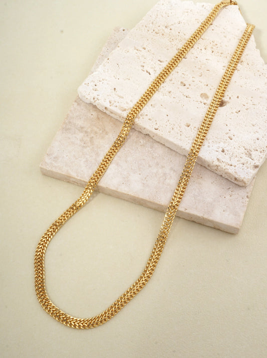18 Inch Flat Cuban Chain Necklace