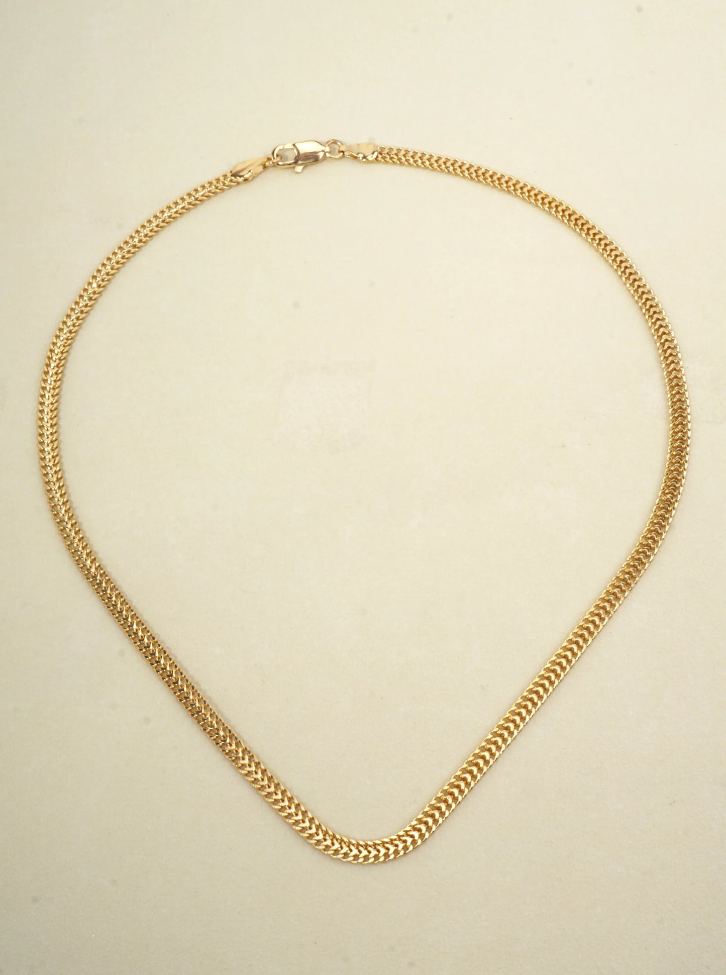 18 Inch Flat Cuban Chain Necklace