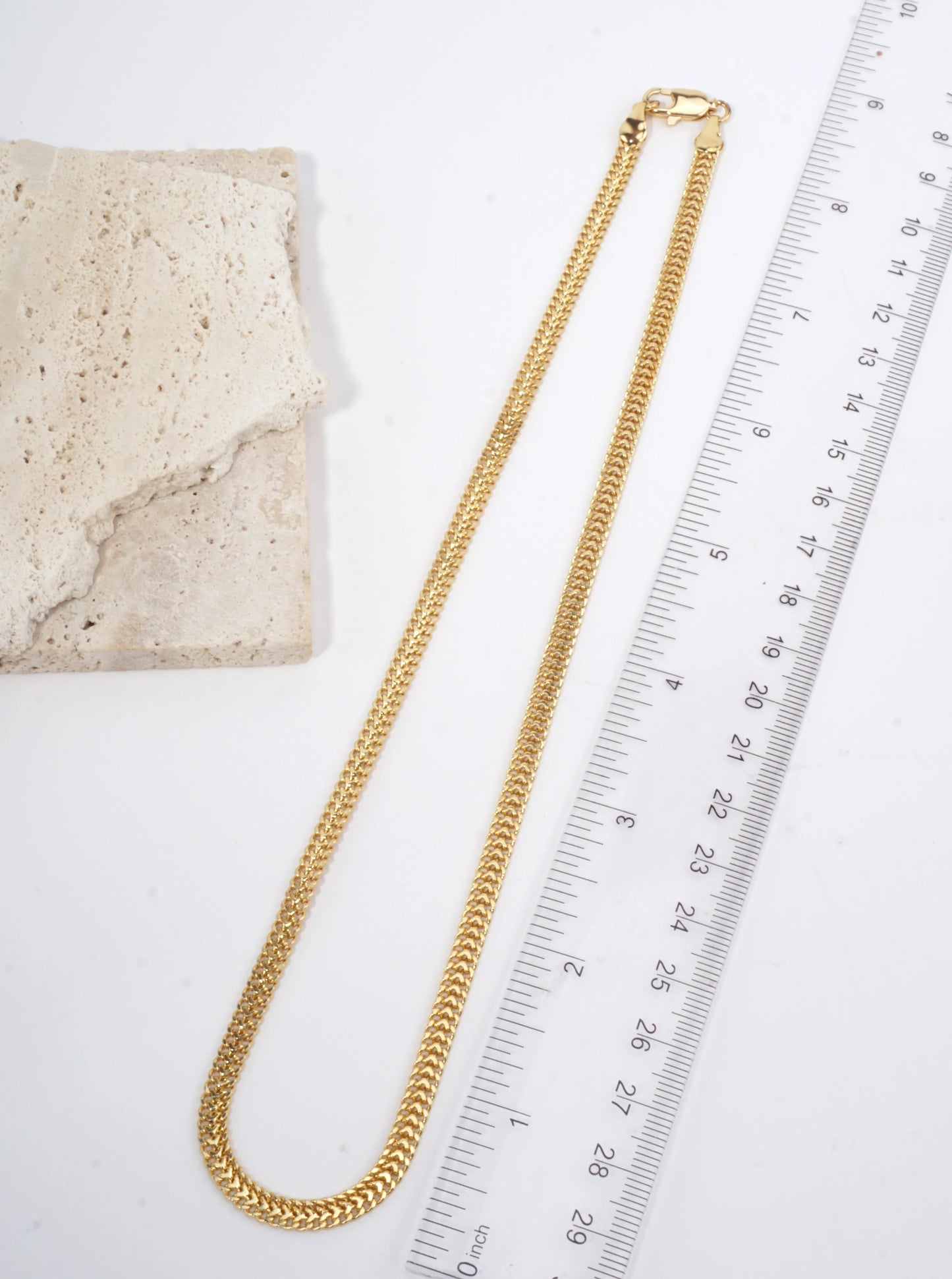 18 Inch Flat Cuban Chain Necklace